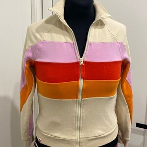 Lego X Target Full Zip Cream Striped Track Jacket Women |Size XXS